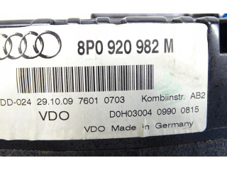 Панель приборов 8P0920982M   Audi A3 S3 8P       