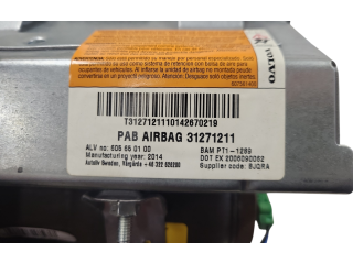 Подушка безопасности пассажира 31271211, 605650100   Volvo V70