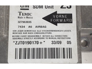 Блок подушек безопасности 327963935, 13158712 Opel Meriva A