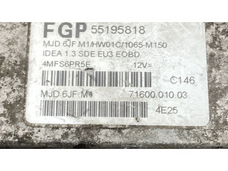 Блок управления двигателя 55195818, 55195818 Fiat Idea