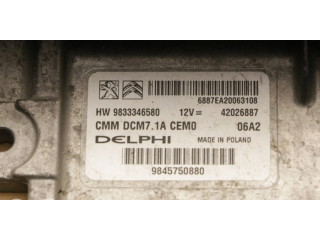 Řídící jednotka 9845750880, 9833346580 Citroen Jumpy 2016