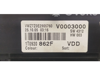 Панель приборов 1T0920862F, V0003000 Volkswagen Caddy