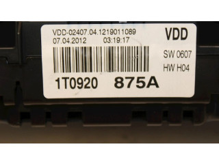 Панель приборов 1T0820875A, 1T0820875A   Volkswagen Touran II       