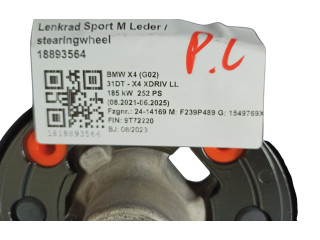 Руль BMW X3 G01  2018 - 2024 года 32308094542, 8094542      