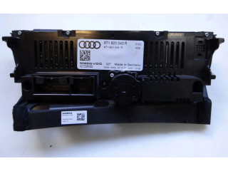 Блок управления климат-контролем 8T1820043R Audi A5 8T 8F