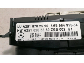 Блок управления климат-контролем A2518206389   Mercedes-Benz GL X164