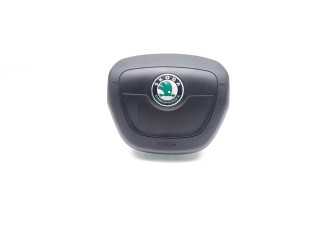 Подушка безопасности водителя 5J0880201K, 61872050B Skoda Fabia Mk2 (5J)
