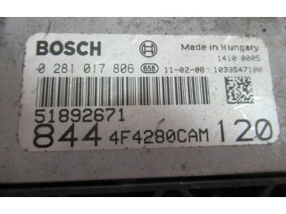 Блок управления двигателя 51892671, 4F4280CAM Lancia Delta
