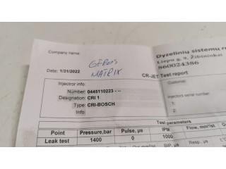 Vstřikovač 0445110223   Hyundai Matrix  pro naftový motor 1.5  