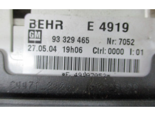 Блок управления климат-контролем 93329465 Opel Meriva A