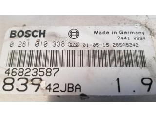 Блок управления двигателя 0281010338, 46823587 Lancia Lybra