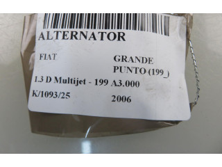 Генератор 55185076, 55185076   Fiat Punto (199)      