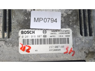 Блок управления двигателя 0281016807, 237100718R Renault Trafic II (X83)