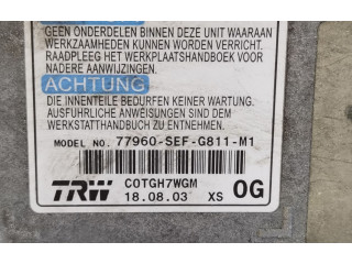 Блок подушек безопасности 77960SEFG811M1 Honda Accord
