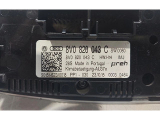 Блок управления климат-контролем 8V0820043C Audi A3 S3 A3 Sportback 8P