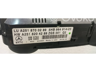 Блок управления климат-контролем A2518204289, 5HB96491423   Mercedes-Benz R W251