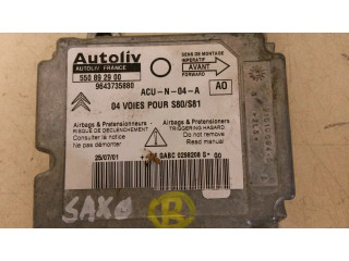 Блок подушек безопасности 9643735880, 550892900   Citroen Saxo