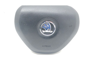 Подушка безопасности водителя 5E0880201 Skoda Fabia Mk1 (6Y)