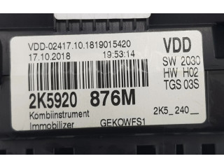 Přístrojová deska Volkswagen Caddy 2018 2K5920876M, 2K5920876M
