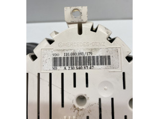 Přístrojová deska Mercedes-Benz SL R230 2006 A2305400023, A2305408747