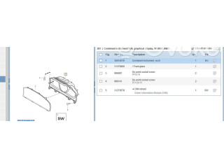Панель приборов 31412534, 36010019 Volvo S60