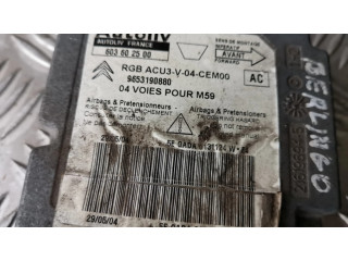 Блок подушек безопасности 9653190880, 603602500 Citroen Berlingo