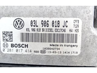 Блок управления двигателя 03L906018BR, 0281017414 Skoda Superb B6 (3T)