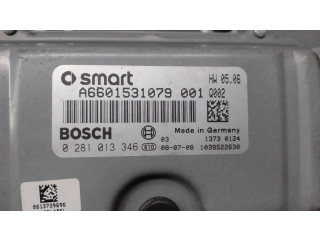 Блок управления двигателя A6601531079, 0281013346 Smart ForTwo II