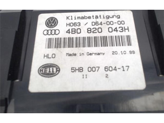 Блок управления климат-контролем 4B0820043H, 5HB00760417 Audi A6 S6 C5 4B