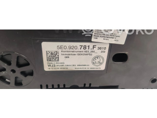 Панель приборов 5E0920781F, GEK0WFS2 Skoda Octavia Mk3 (5E)
