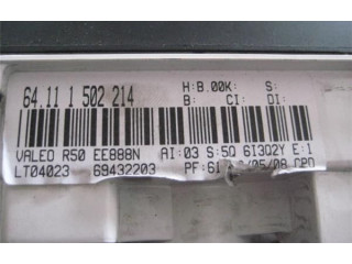 Блок управления климат-контролем 64111502214   Mini One  Cooper Cabrio R52