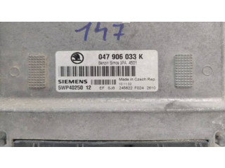 Блок управления двигателя 047906033K, 3PA4501   Skoda Fabia Mk1 (6Y)