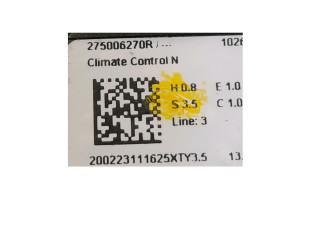 Блок управления климат-контролем 275006270R Dacia Jogger