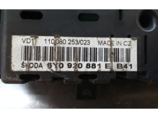 Панель приборов 110080253023, 6Y0920881E Skoda Fabia Mk2 (5J)