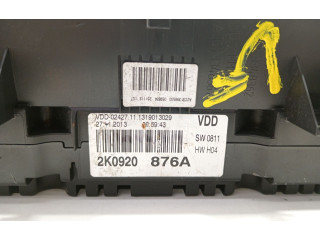 Přístrojová deska  Volkswagen Caddy 2014 2K0920876A  