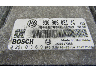 Блок управления двигателя 03G906021JC Skoda Octavia Mk2 (1Z)