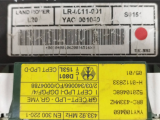 Přístrojová deska Land Rover Freelander 2001 LR0011001, YAC001040