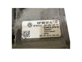 Блок управления двигателя 03P906021K, 28281647 Skoda Fabia Mk2 (5J)