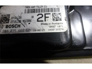 Блок управления двигателем Блок управления 281035669, 237101118S Dacia Lodgy