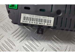 Панель приборов 6Y0820883E   Skoda Fabia Mk1 (6Y)       