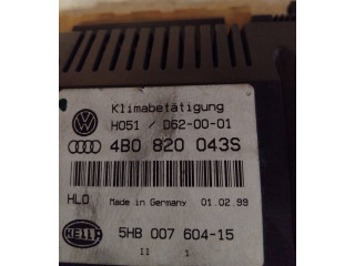 Блок управления климат-контролем 4B0820043S, 5HB00760415 Audi A6 S6 C5 4B