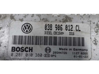 Блок управления двигателем Блок управления 038906012CL, 0281010380 Skoda Octavia Mk1 (1U)
