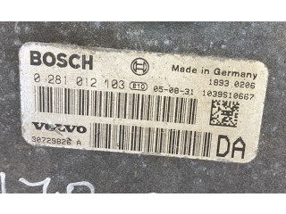Блок управления двигателя 30729826A, 0281012103   Volvo V70
