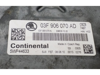 Блок управления двигателем Блок управления 03F906070AD Skoda Fabia Mk2 (5J)