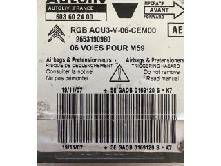 Блок подушек безопасности 9653190980, 603602400 Citroen Berlingo