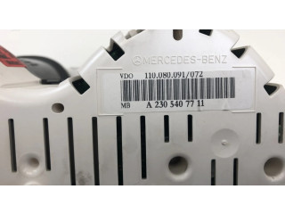 Přístrojová deska  Mercedes-Benz SL R230 2004 110080091, A2305401111  