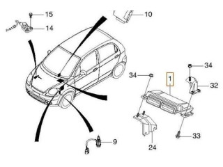 Блок управления двигателем Блок управления 96417301   Chevrolet Matiz
