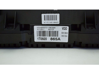 Панель приборов 1T0920865A   Volkswagen Touran II       
