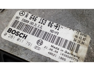 Řídící jednotka A6461530691, 0281011791 Mercedes-Benz Vito Viano W639 2004