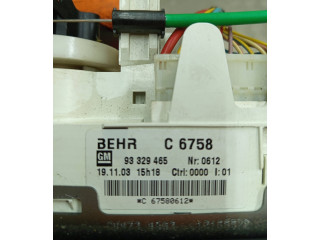 Блок управления климат-контролем C6758, 93329465   Opel Meriva A